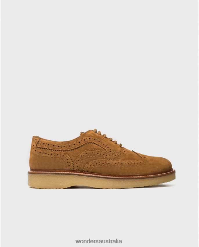 Camel Footwear DD4868361 Camel Leather Shoe With Brogue Detail Men Wonders