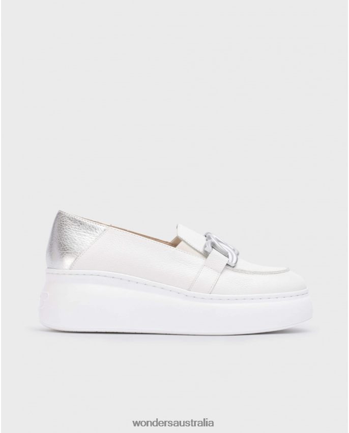 Off/Plata Footwear DD4868270 Off/Plata Silver Begin Moccasin Women Wonders
