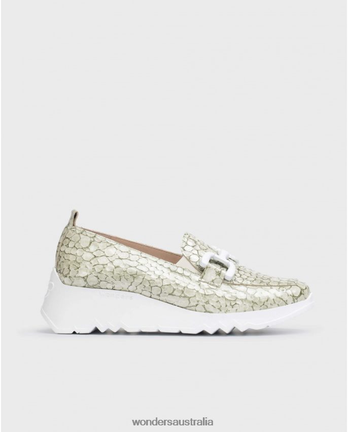 Oil Footwear DD4868329 Oil Green Social Moccasin Women Wonders