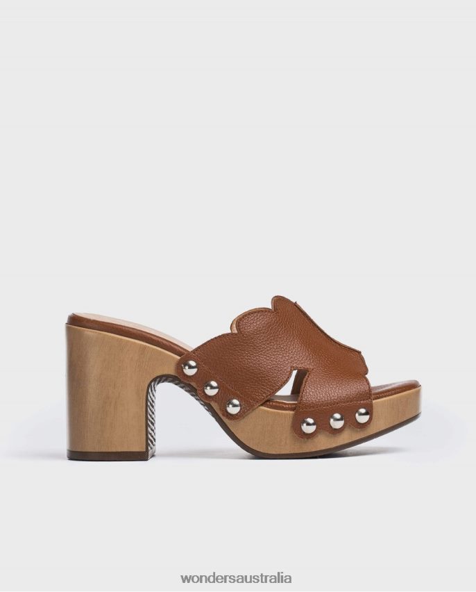 Cuero Footwear DD4868410 Cuero Cuero Leather Platform Clog Women Wonders