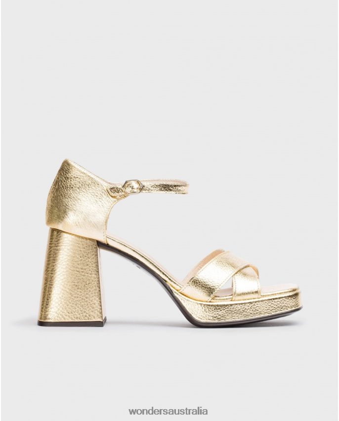 Gold Footwear DD486854 Gold Julia Sandal Women Wonders