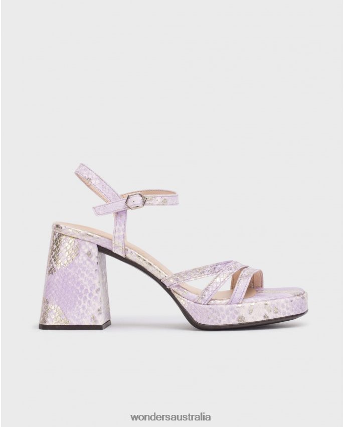 Lavender Footwear DD48683 Lavender Violet Love Sandal Women Wonders