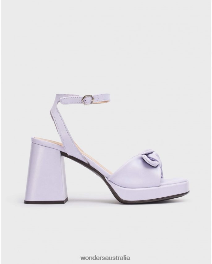 Lavender Footwear DD486871 Lavender Black Lexi Sandal Women Wonders