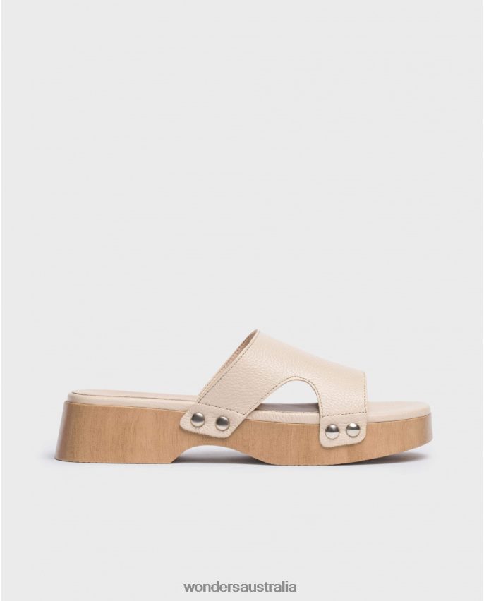Natural Footwear DD486826 Natural Beige Dalia Sandal Women Wonders