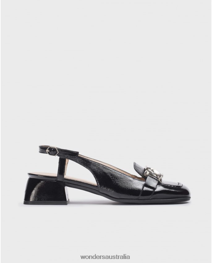 Negro Footwear DD4868102 Negro Black Maxine Sandal Women Wonders