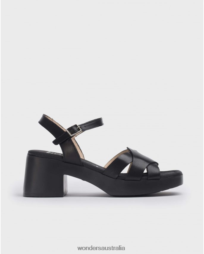 Negro Footwear DD4868163 Negro Black Georgina Sandal Women Wonders