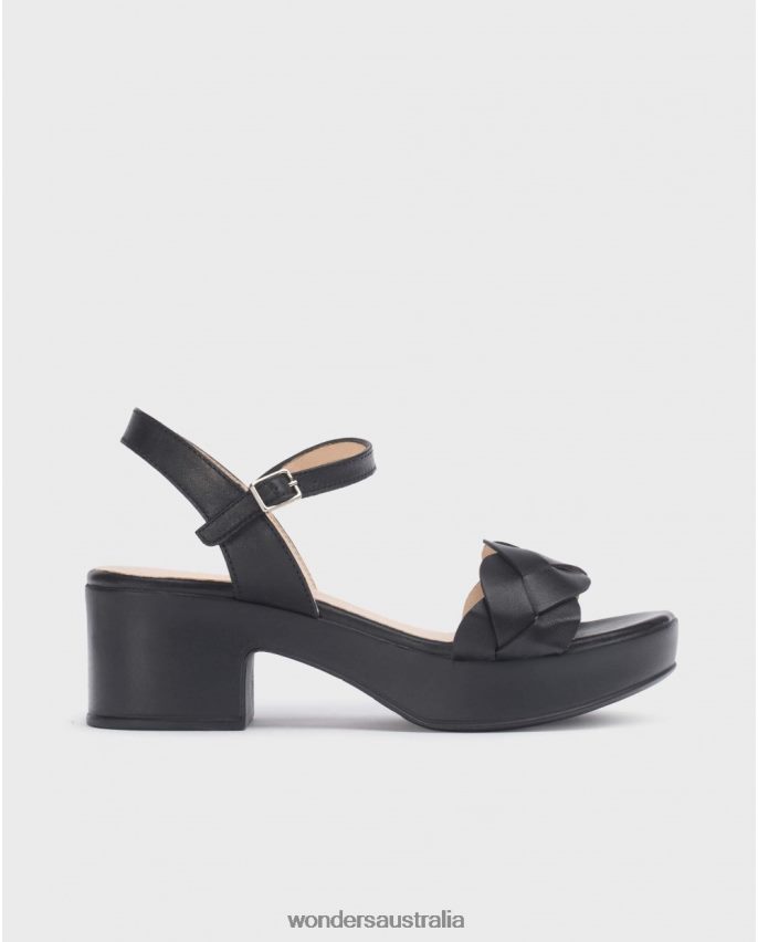Negro Footwear DD4868244 Negro Black Luna Sandal Women Wonders