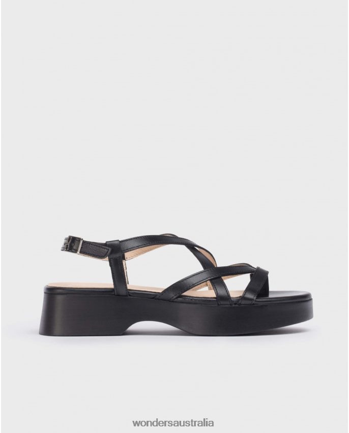 Negro Footwear DD4868275 Negro Black Alana Sandal Women Wonders
