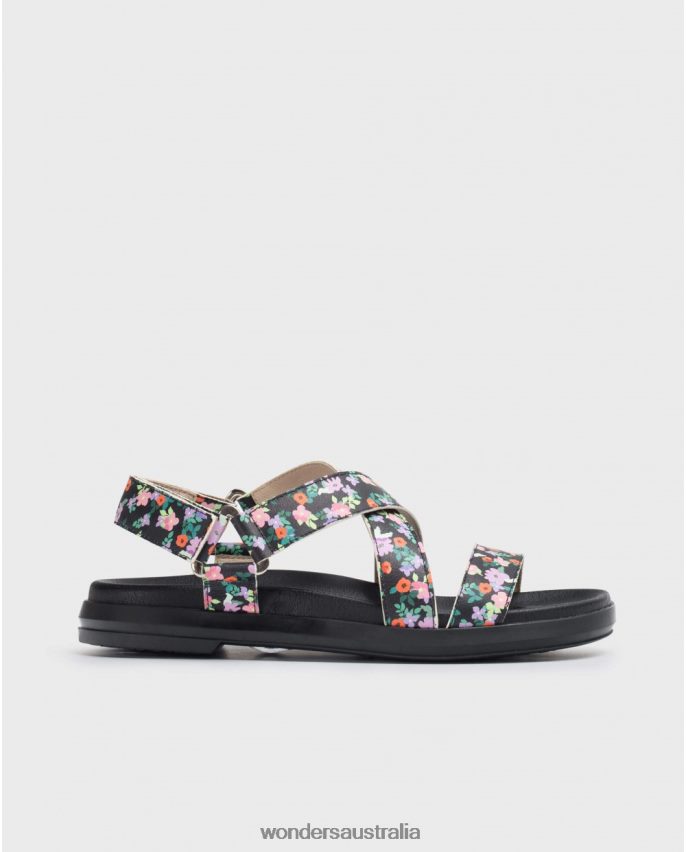 Negro Footwear DD4868325 Negro Floral Ola Sandal Women Wonders