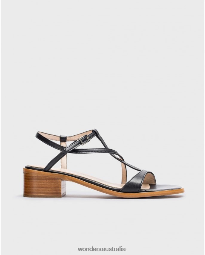 Negro Footwear DD4868341 Negro Black Aurora Sandals Women Wonders