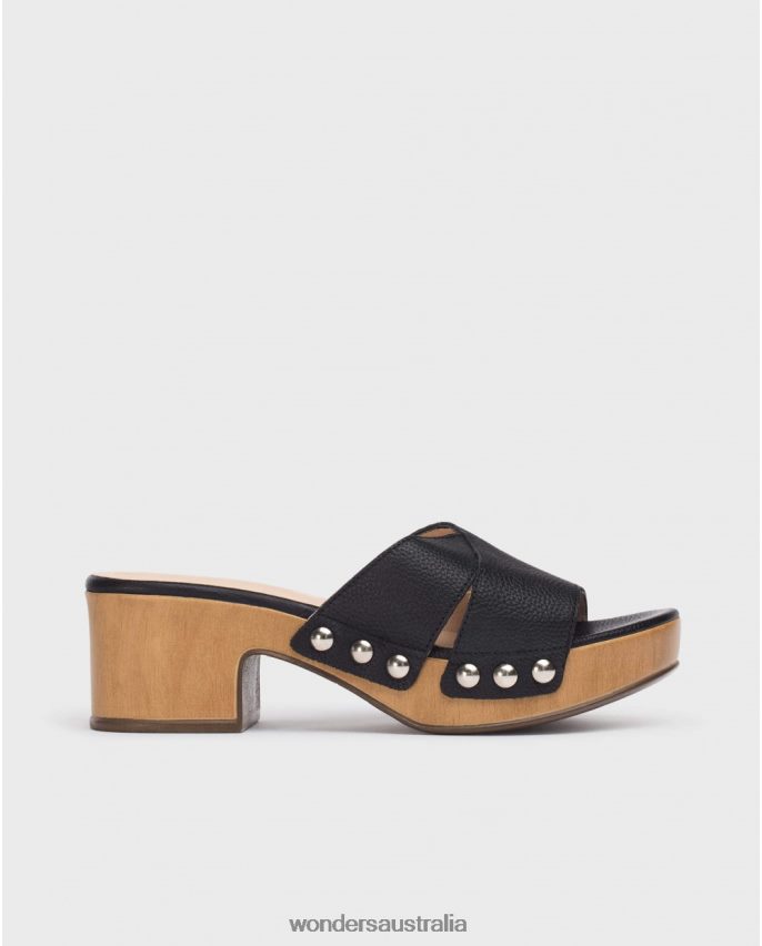Negro Footwear DD486838 Negro Black Marta Sandal Women Wonders
