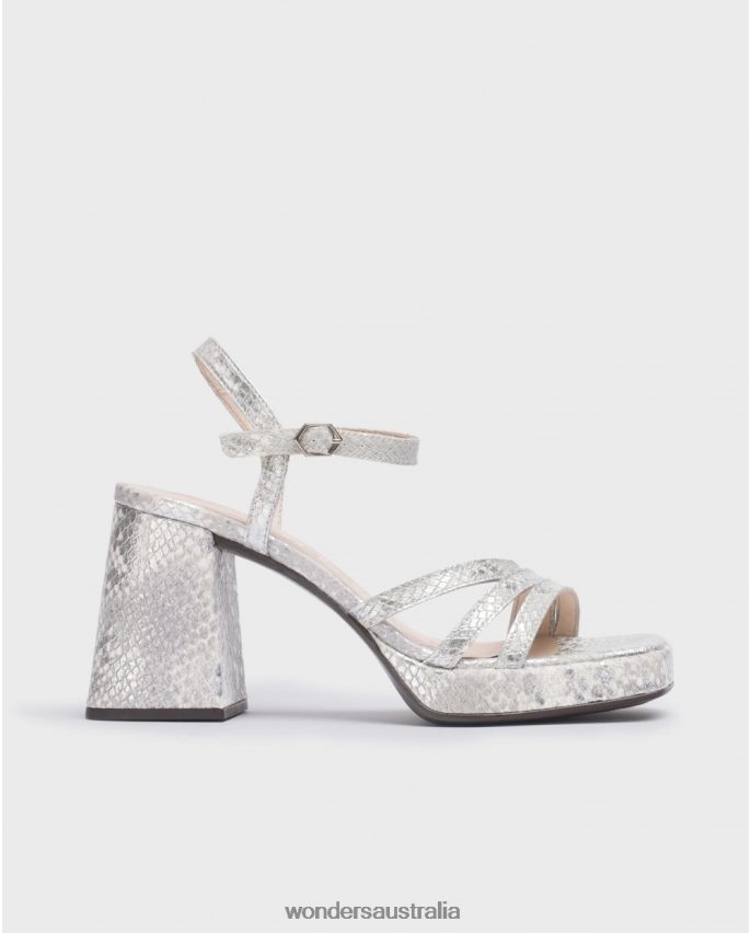 Plata Footwear DD48682 Plata Silver Love Sandal Women Wonders