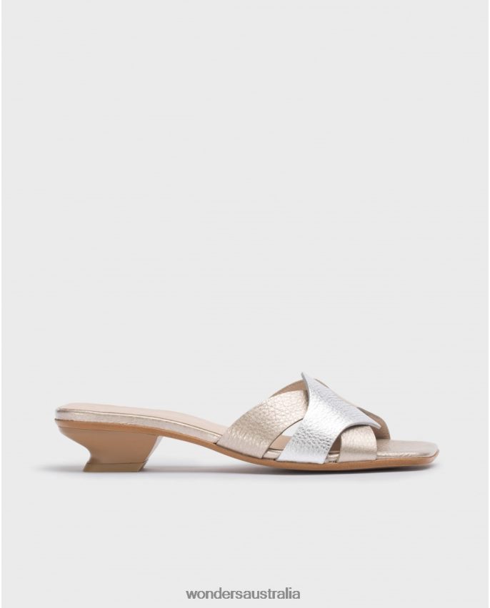 Plati/Plat Footwear DD486870 Plati/Plat Silver Mica Mule Women Wonders